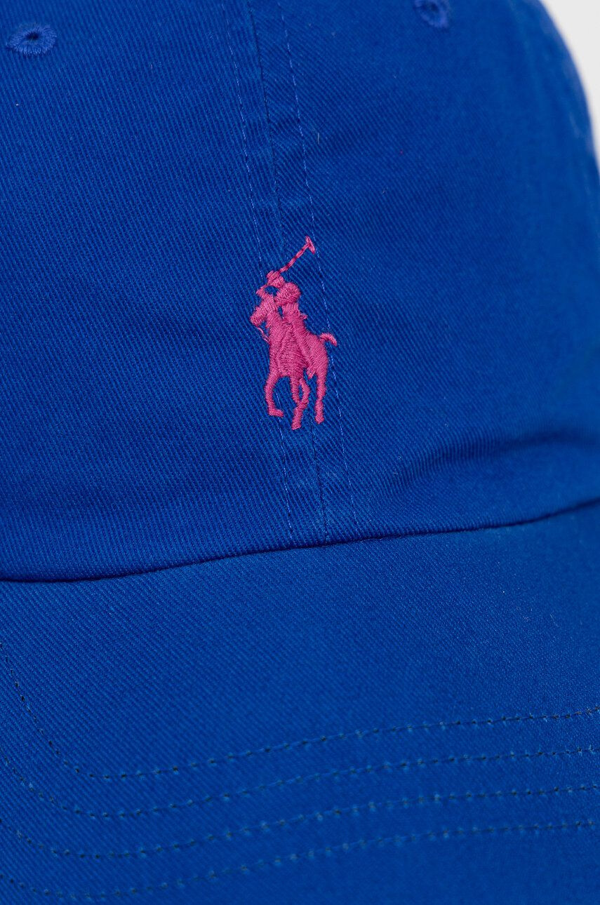 Polo Ralph Lauren Bavlněná čepice tmavomodrá barva s aplikací - Pepit.cz