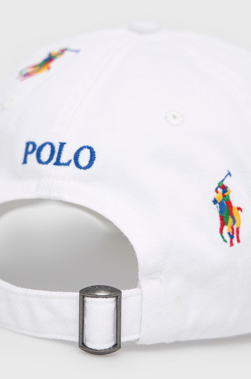 Polo Ralph Lauren Bavlněná čepice bílá barva s aplikací - Pepit.cz