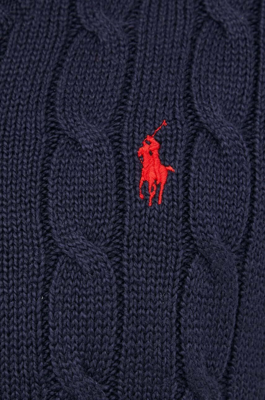 Polo Ralph Lauren Bavlněná vesta tmavomodrá barva - Pepit.cz