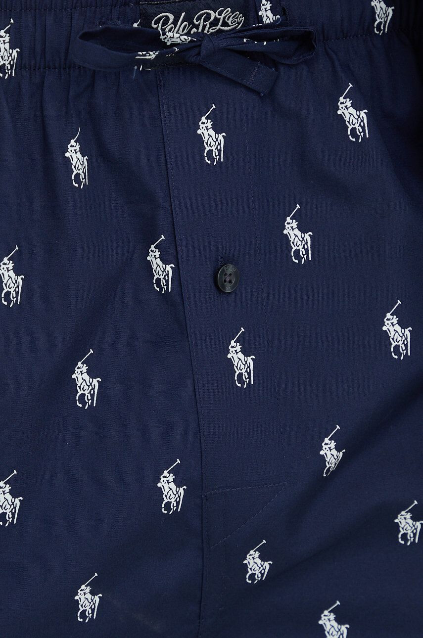 Polo Ralph Lauren Bavlněné pyžamo tmavomodrá barva s potiskem - Pepit.cz