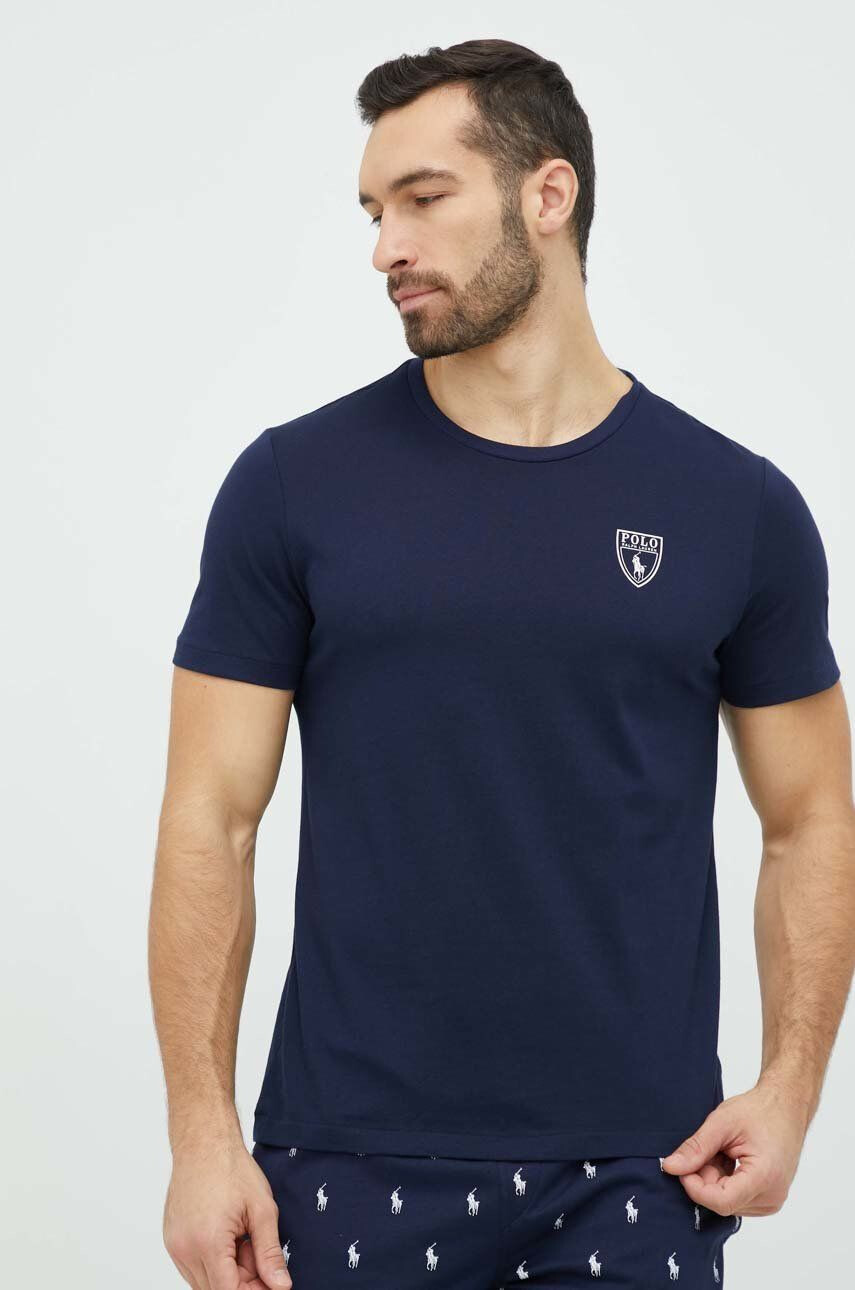 Polo Ralph Lauren Bavlněné pyžamo tmavomodrá barva - Pepit.cz