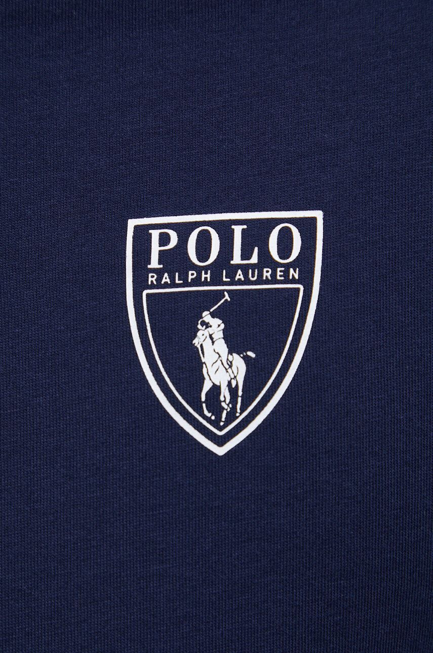 Polo Ralph Lauren Bavlněné pyžamo tmavomodrá barva s potiskem - Pepit.cz