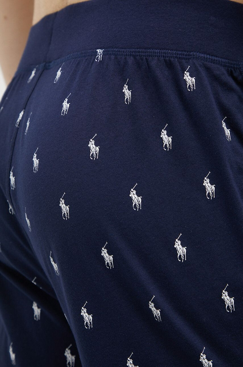 Polo Ralph Lauren Bavlněné pyžamo tmavomodrá barva s potiskem - Pepit.cz