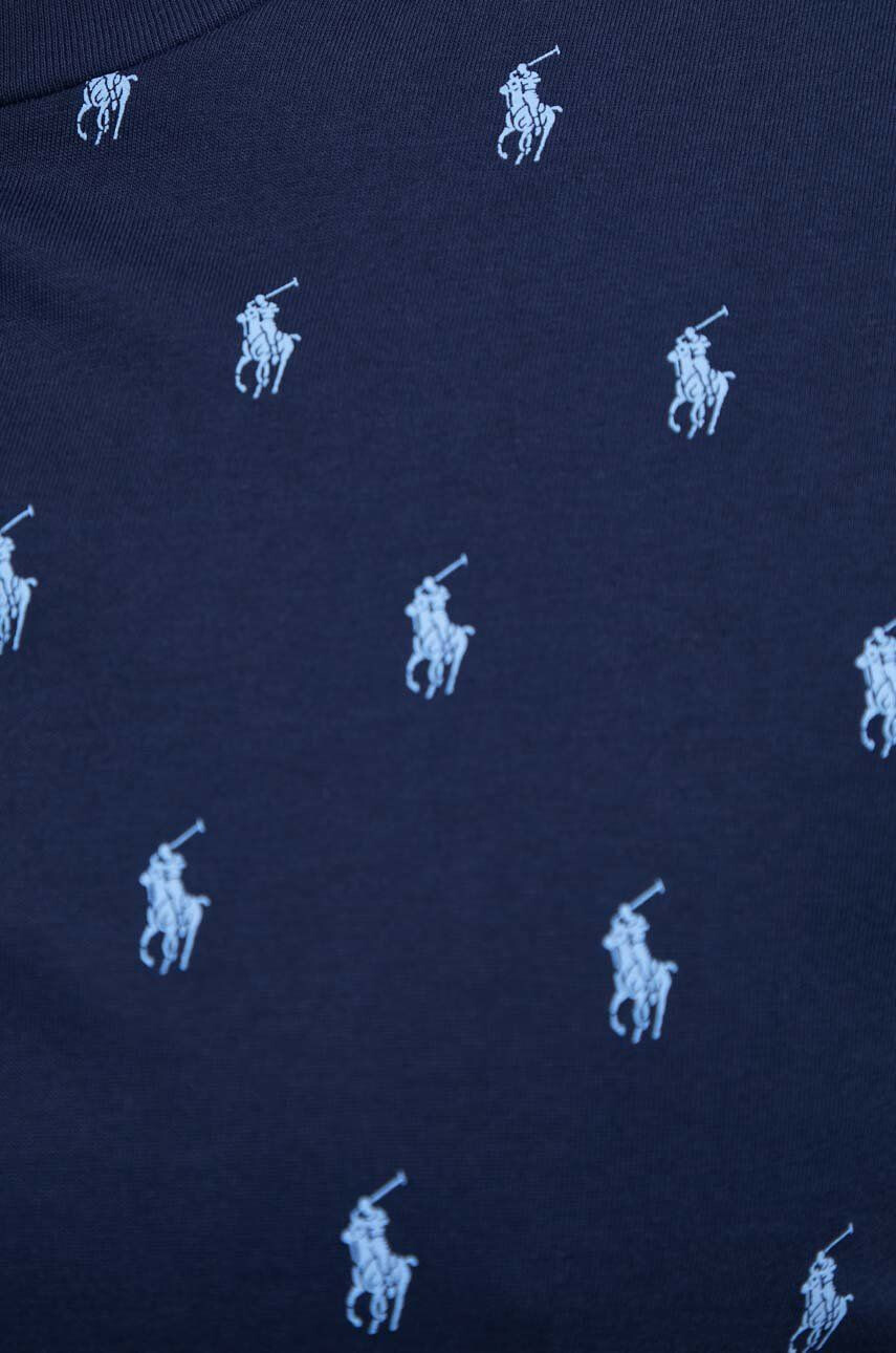 Polo Ralph Lauren Bavlněné pyžamové tričko tmavomodrá barva - Pepit.cz