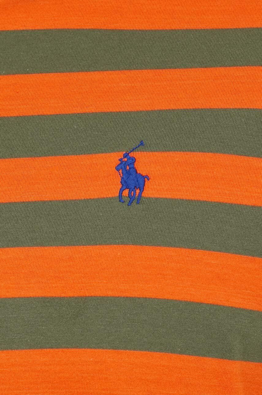 Polo Ralph Lauren Bavlněné tričko oranžová barva - Pepit.cz