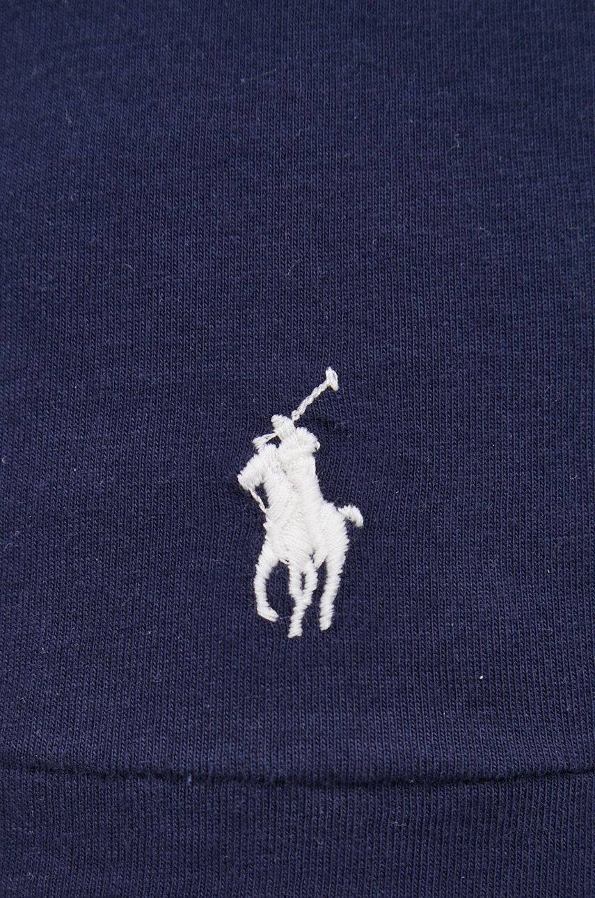 Polo Ralph Lauren Bavlněné tričko tmavomodrá barva hladký - Pepit.cz