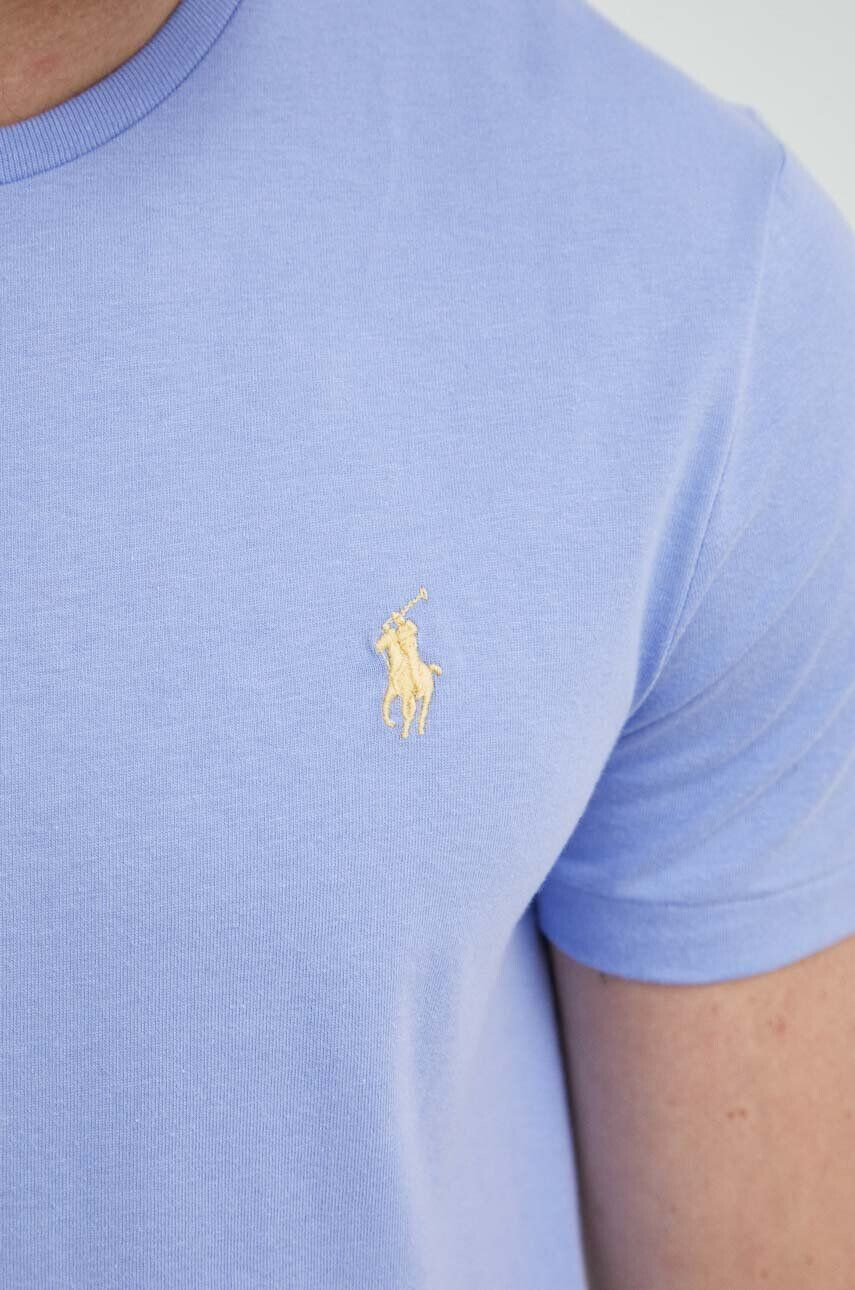 Polo Ralph Lauren Bavlněné tričko fialová barva - Pepit.cz