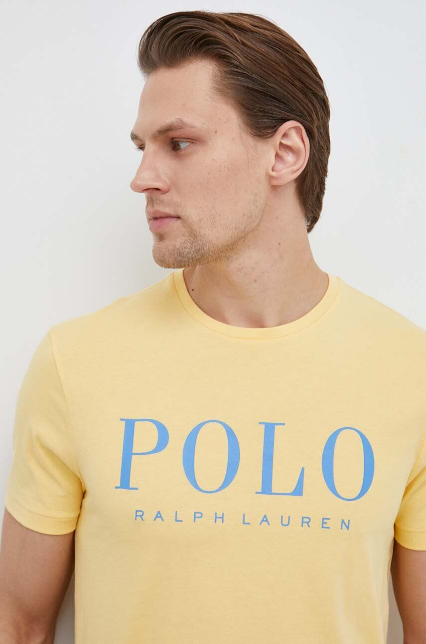 Polo Ralph Lauren Bavlněné tričko tmavomodrá barva - Pepit.cz