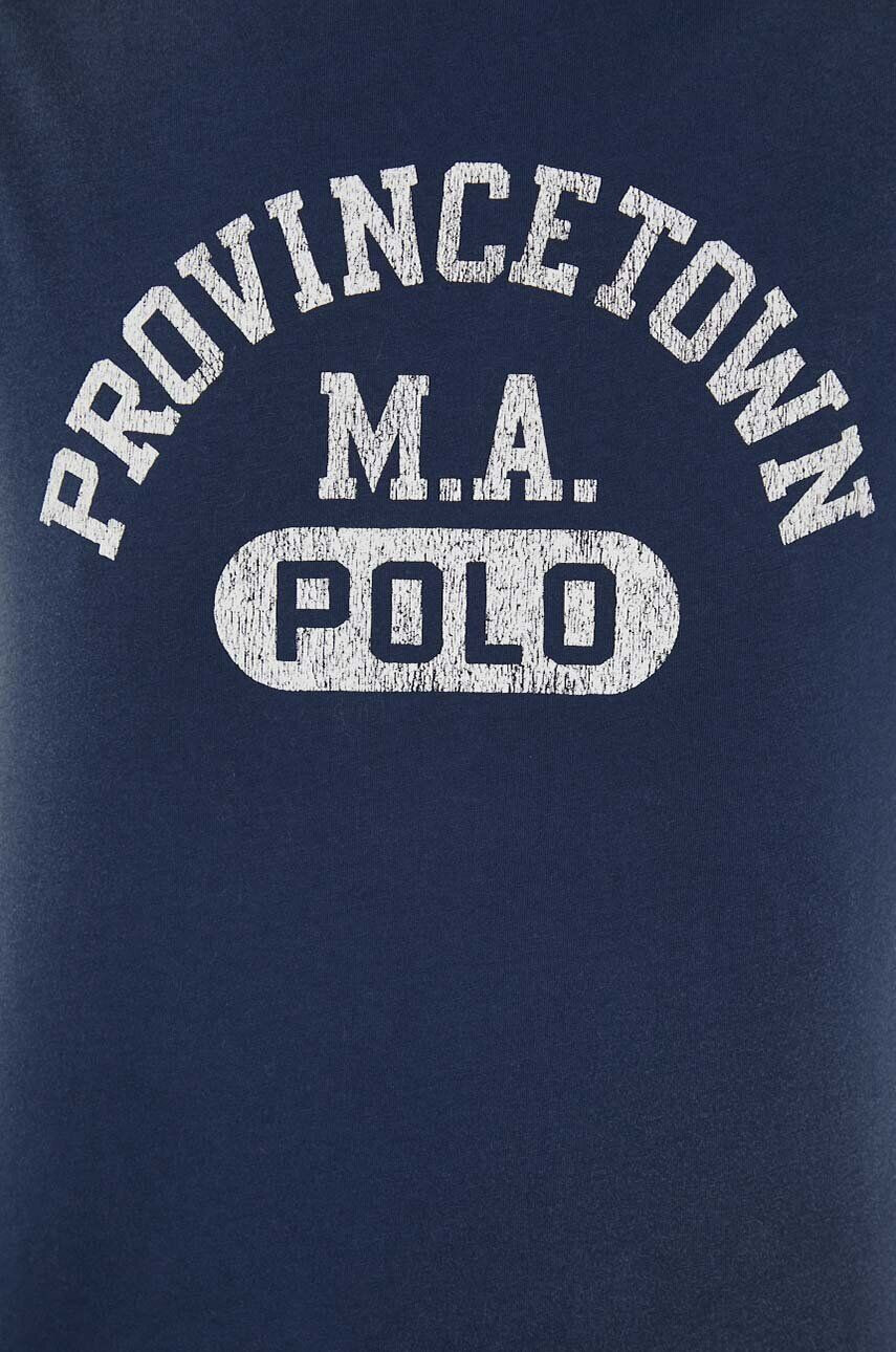 Polo Ralph Lauren Bavlněné tričko tmavomodrá barva - Pepit.cz