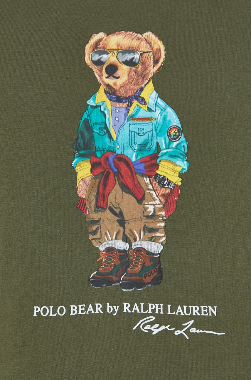 Polo Ralph Lauren Bavlněné tričko s dlouhým rukávem černá barva - Pepit.cz