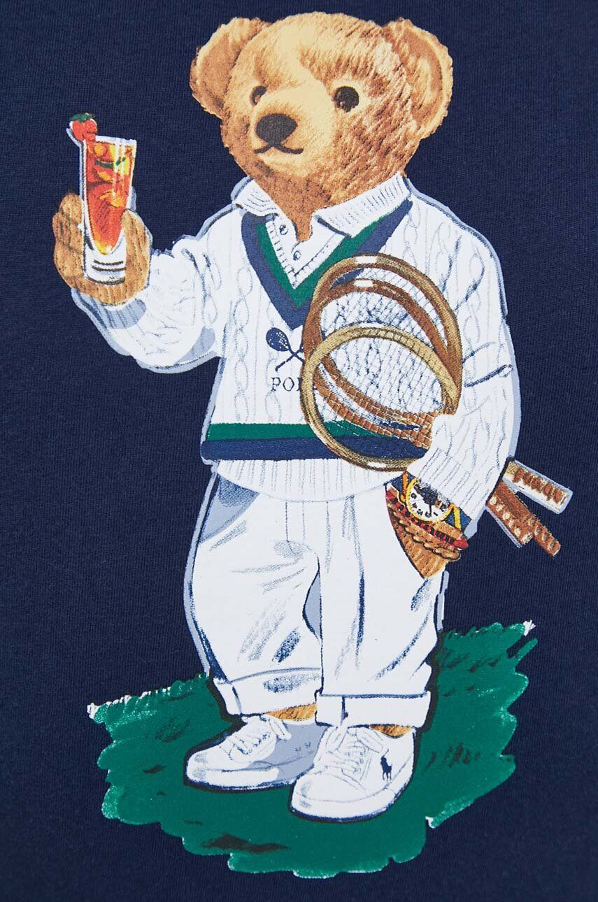 Polo Ralph Lauren Bavlněné tričko x The Championships Wimbledon tmavomodrá barva - Pepit.cz