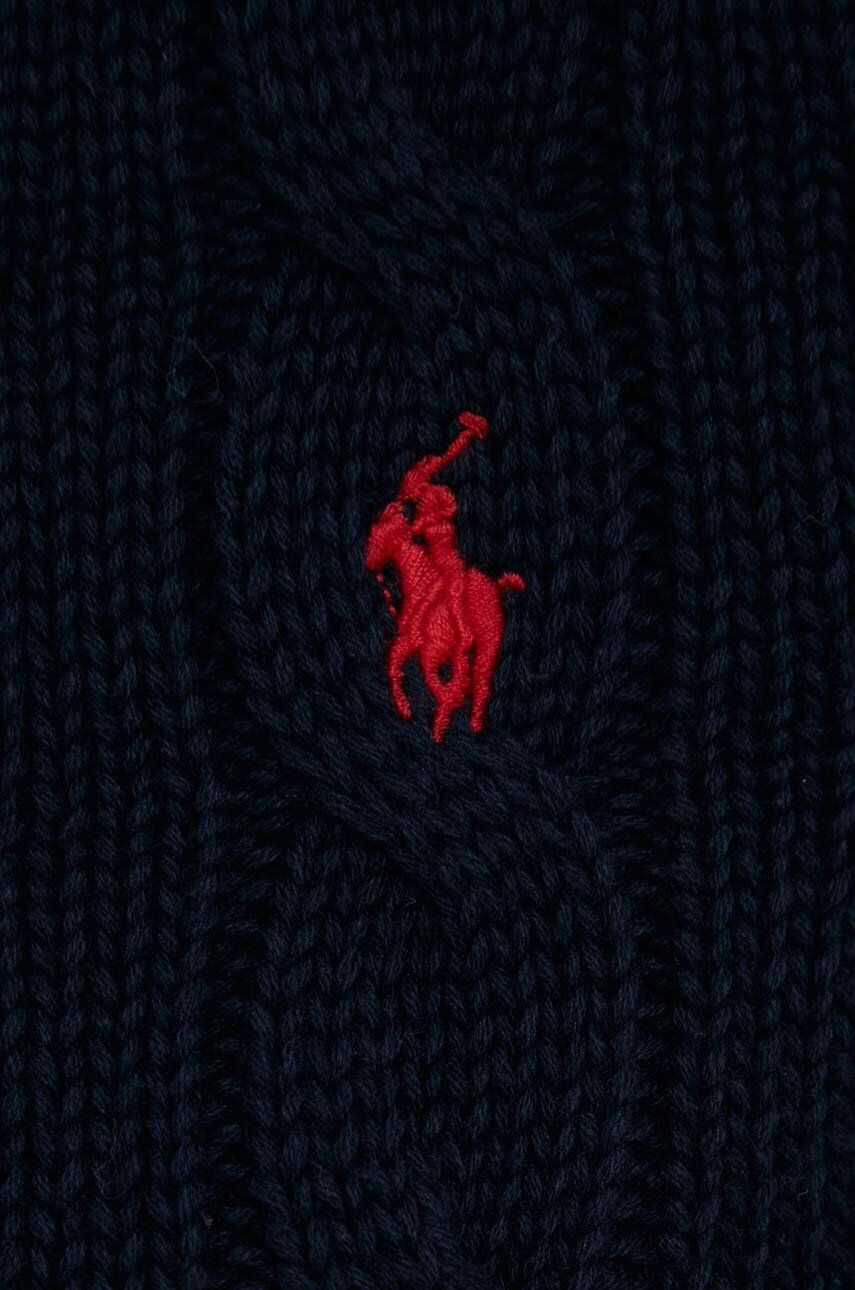 Polo Ralph Lauren Bavlněný kardigan tmavomodrá barva lehký - Pepit.cz