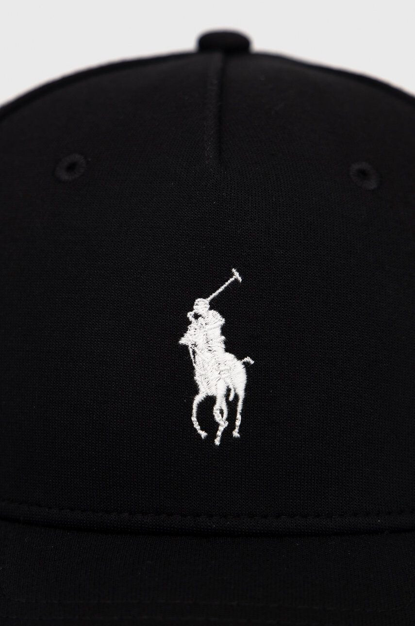 Polo Ralph Lauren Čepice černá barva hladká - Pepit.cz