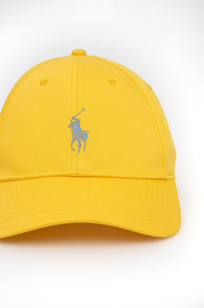 Polo Ralph Lauren Čepice žlutá barva s potiskem - Pepit.cz