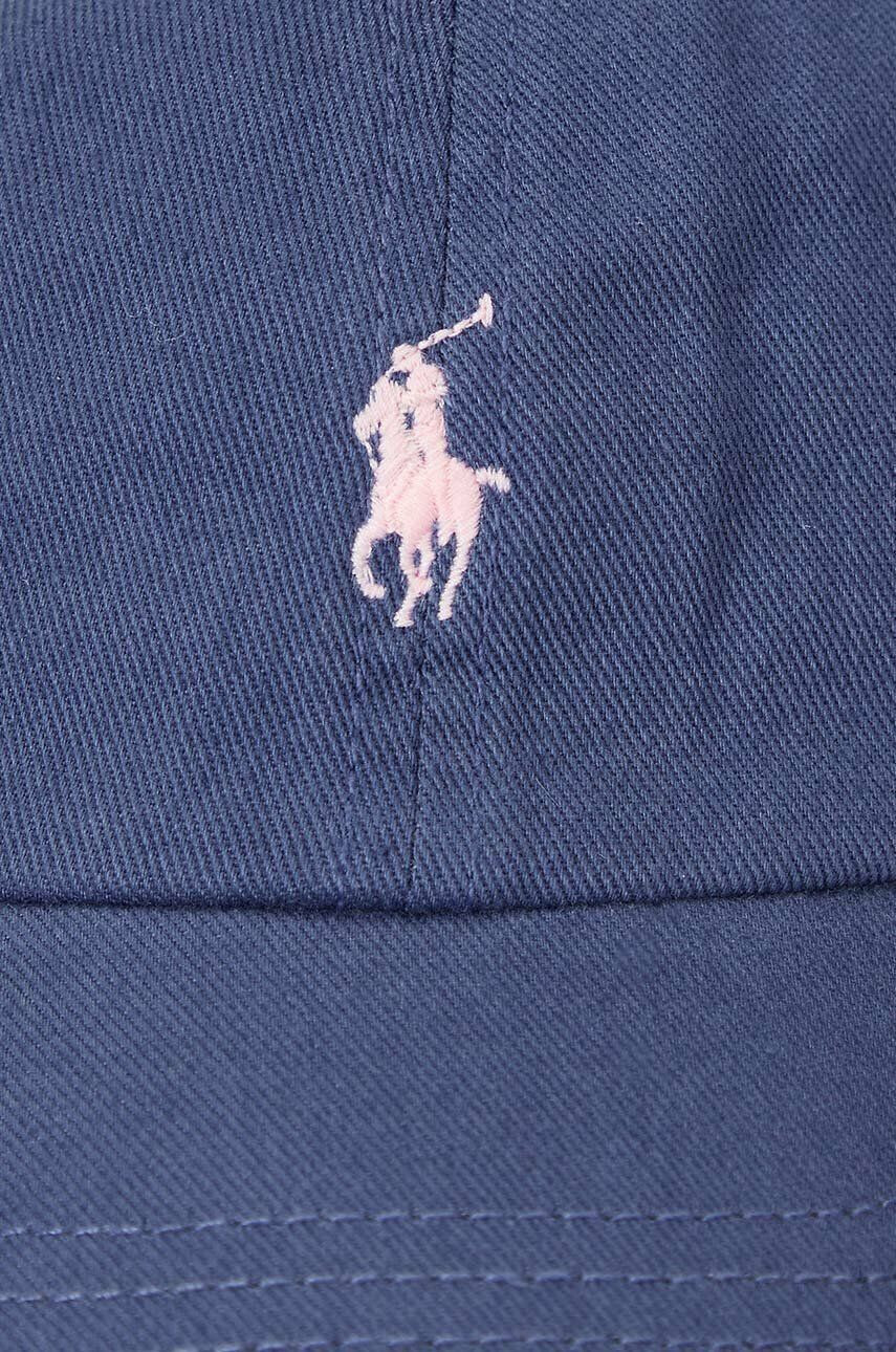 Polo Ralph Lauren Dětská bavlněná čepice tmavomodrá barva s aplikací - Pepit.cz