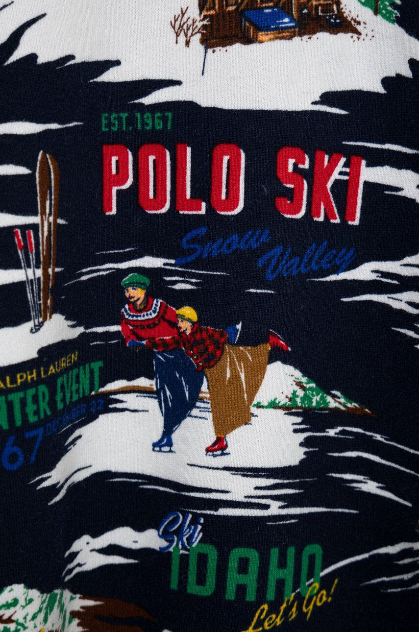 Polo Ralph Lauren Dětská mikina tmavomodrá barva vzorovaná - Pepit.cz