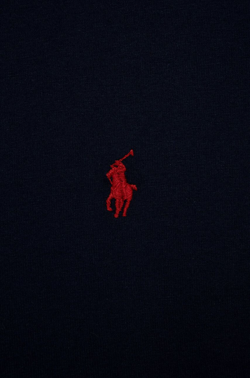 Polo Ralph Lauren Dětské bavlněné tričko tmavomodrá barva hladký - Pepit.cz