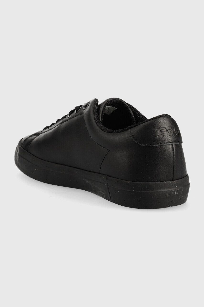 Polo Ralph Lauren Kožené sneakers boty Longwood černá barva - Pepit.cz