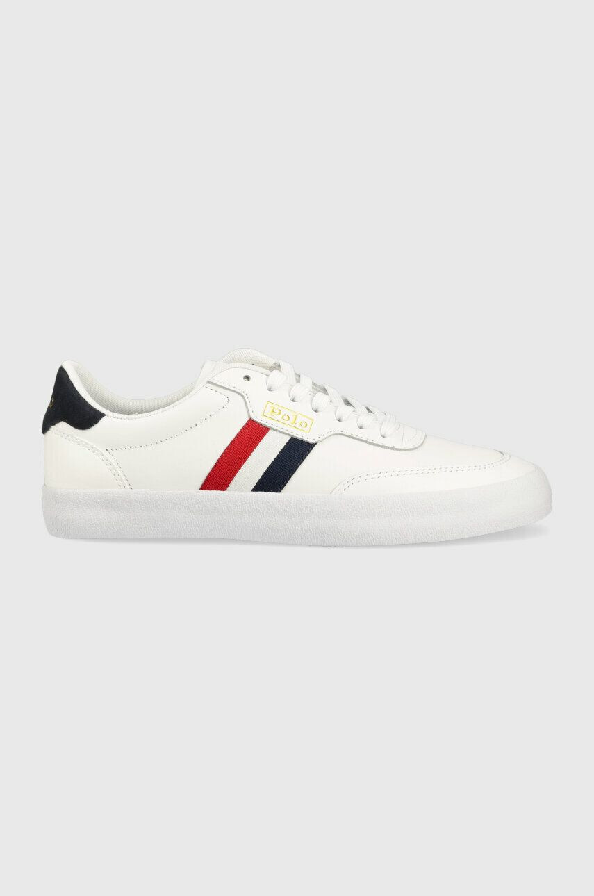 Polo Ralph Lauren Kožené sneakers boty Court VLC béžová barva 816861064001 - Pepit.cz