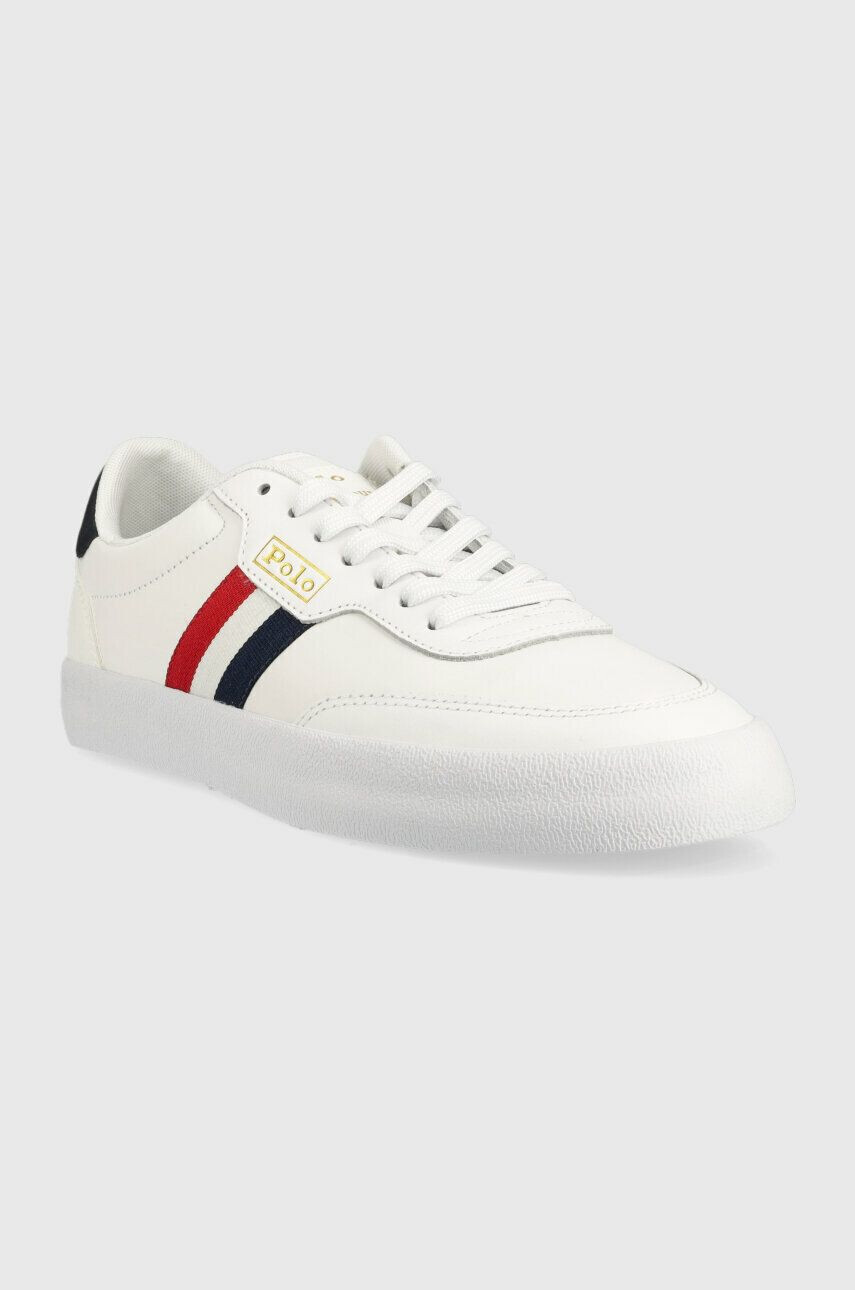 Polo Ralph Lauren Kožené sneakers boty Court VLC béžová barva 816861064001 - Pepit.cz