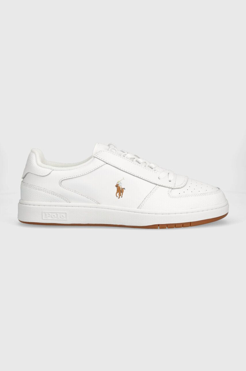 Polo Ralph Lauren Kožené sneakers boty Hanford hnědá barva 809877610004 - Pepit.cz