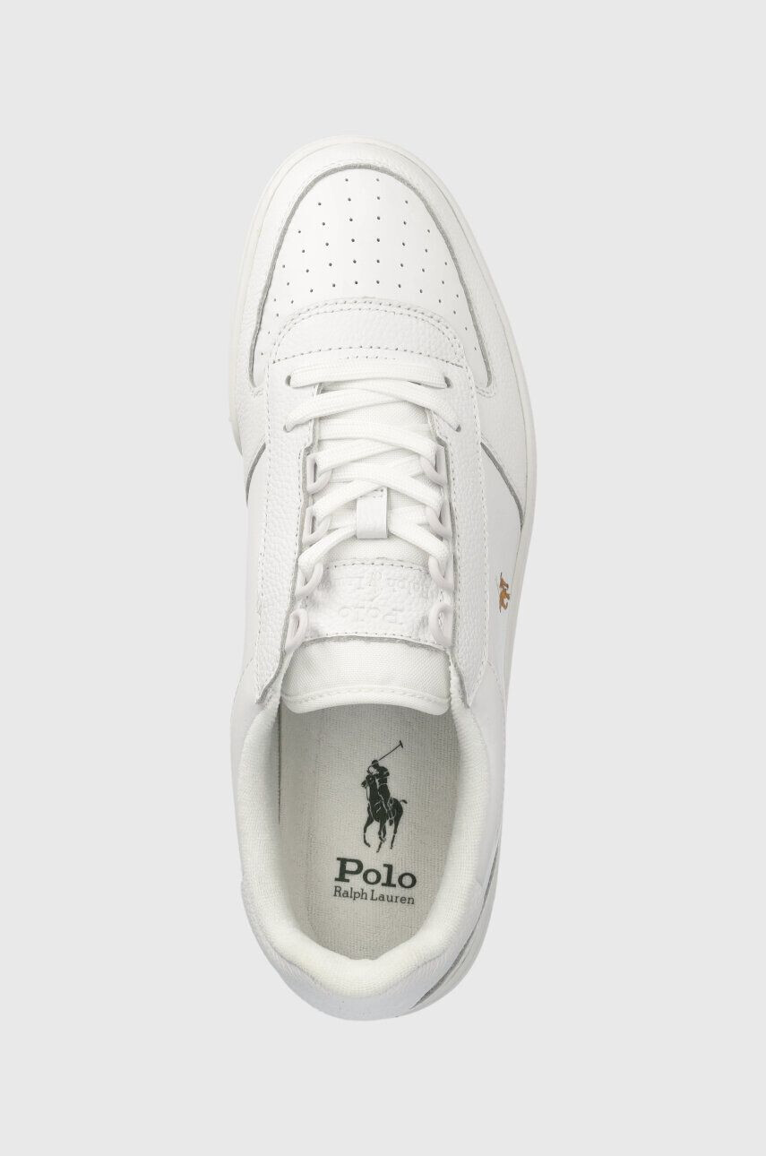 Polo Ralph Lauren Kožené sneakers boty Hanford hnědá barva 809877610004 - Pepit.cz