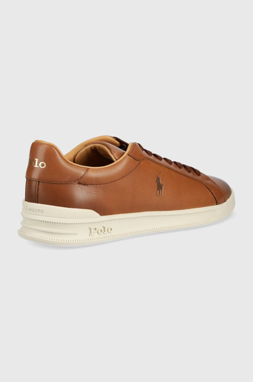 Polo Ralph Lauren Kožené sneakers boty Hrt Ct Ii bílá barva - Pepit.cz