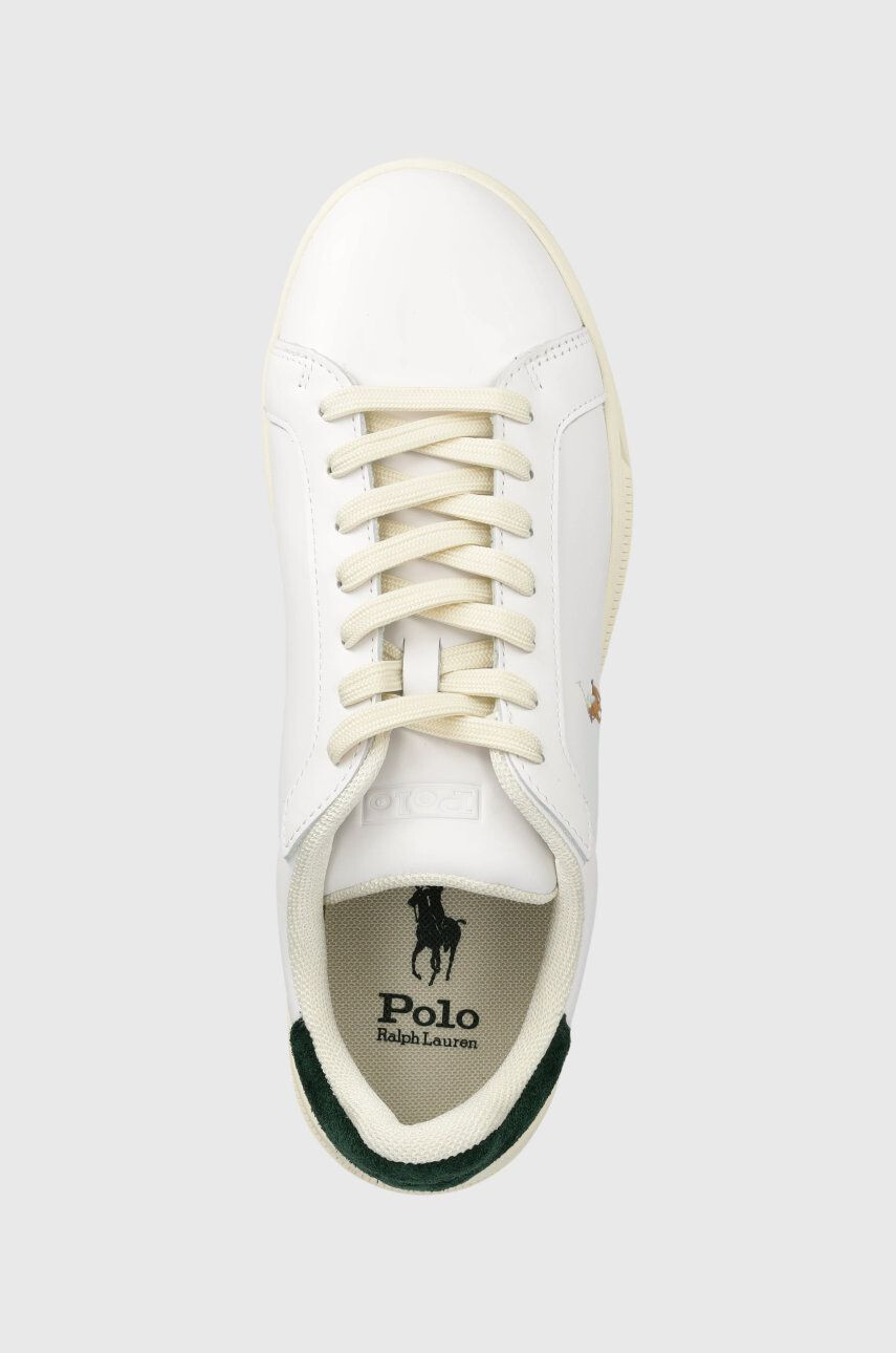 Polo Ralph Lauren Kožené sneakers boty Hrt Ct Ii bílá barva - Pepit.cz