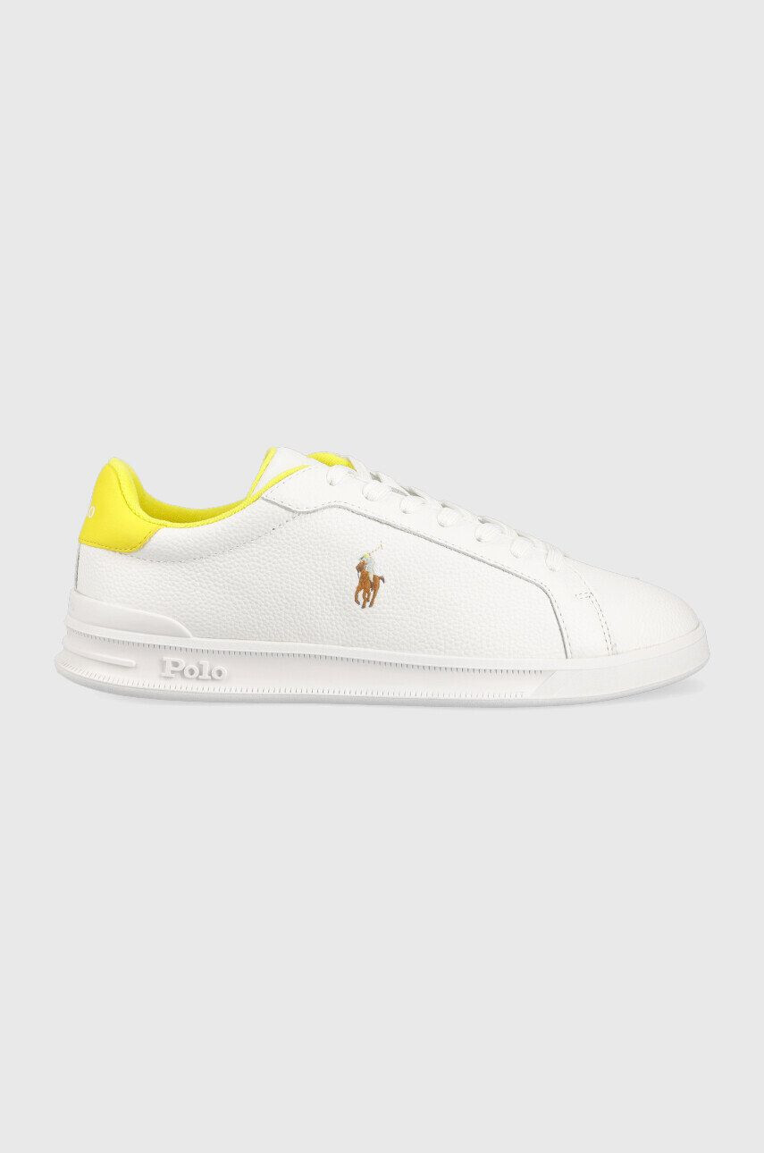 Polo Ralph Lauren Kožené sneakers boty HRT CT II bílá barva 809892328002 - Pepit.cz