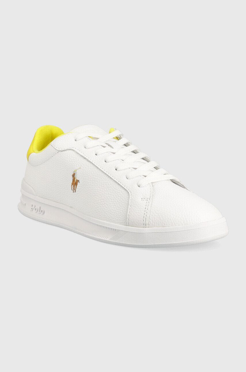 Polo Ralph Lauren Kožené sneakers boty HRT CT II bílá barva 809892328002 - Pepit.cz