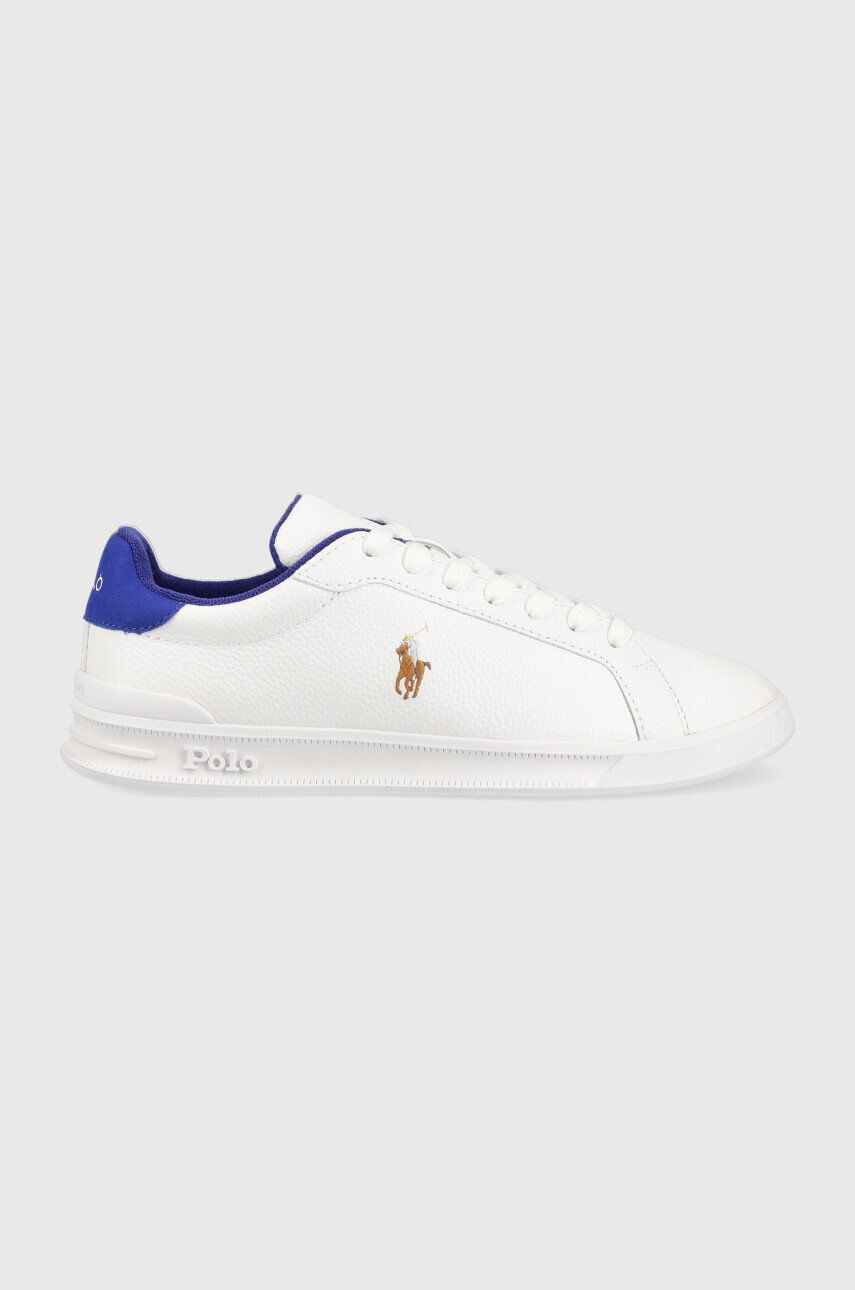 Polo Ralph Lauren Kožené sneakers boty HRT CT II bílá barva 809892328001 - Pepit.cz