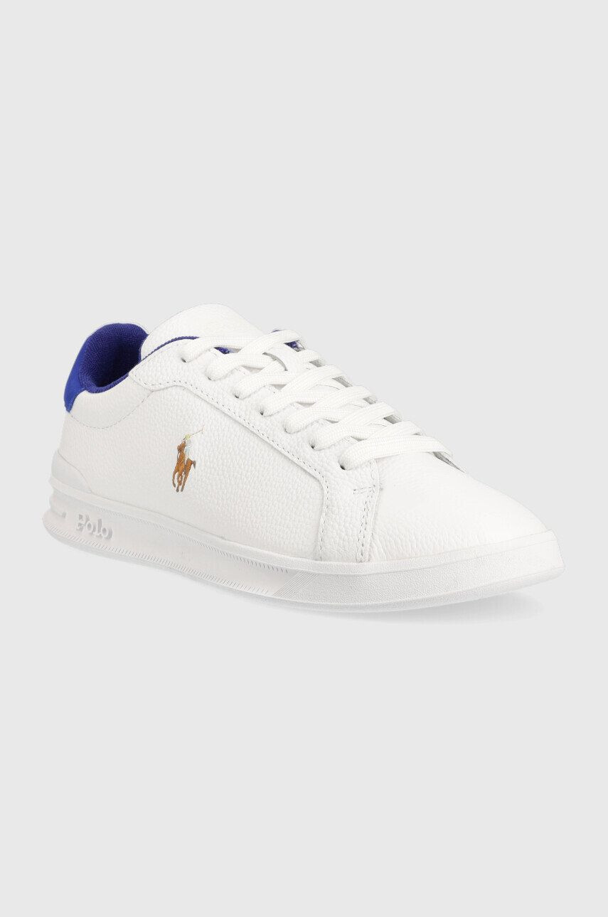 Polo Ralph Lauren Kožené sneakers boty HRT CT II bílá barva 809892328001 - Pepit.cz