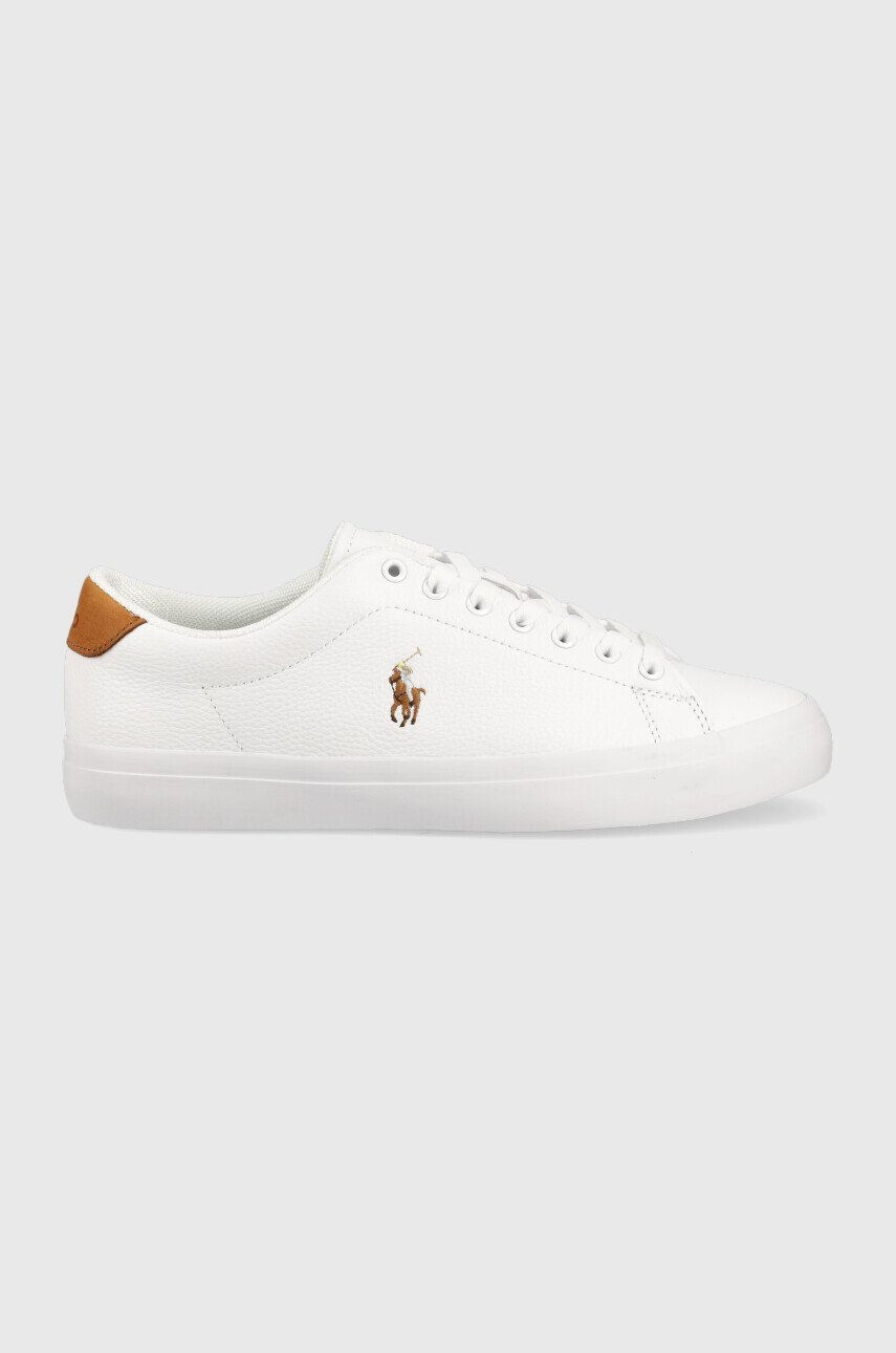 Polo Ralph Lauren Kožené sneakers boty Longwood bílá barva - Pepit.cz