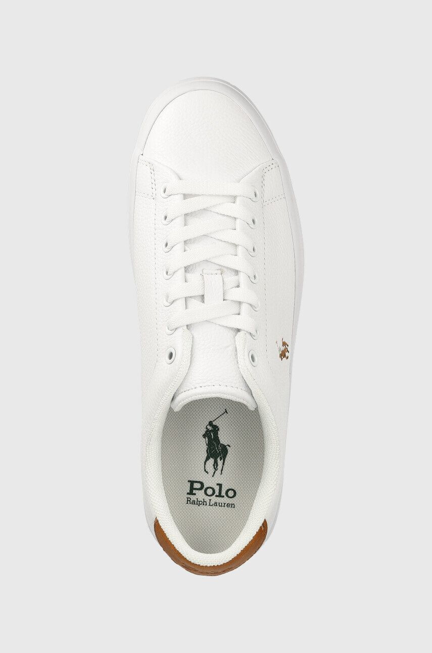 Polo Ralph Lauren Kožené sneakers boty Longwood bílá barva - Pepit.cz