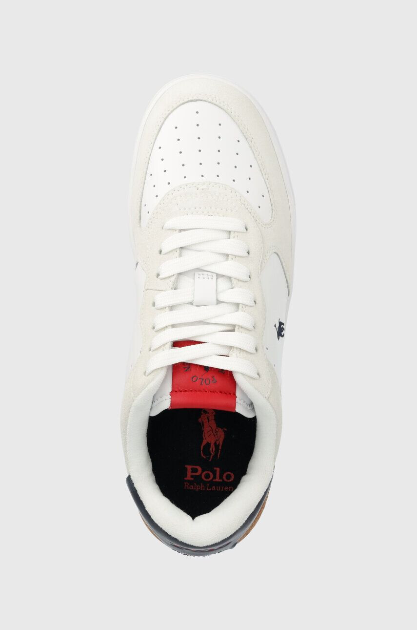 Polo Ralph Lauren Kožené sneakers boty Masters Crt bílá barva 809891794001 - Pepit.cz