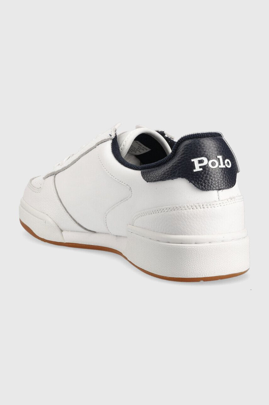 Polo Ralph Lauren Kožené sneakers boty Polo Crt bílá barva - Pepit.cz