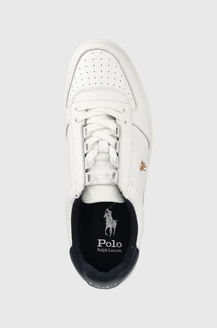 Polo Ralph Lauren Kožené sneakers boty Polo Crt bílá barva - Pepit.cz