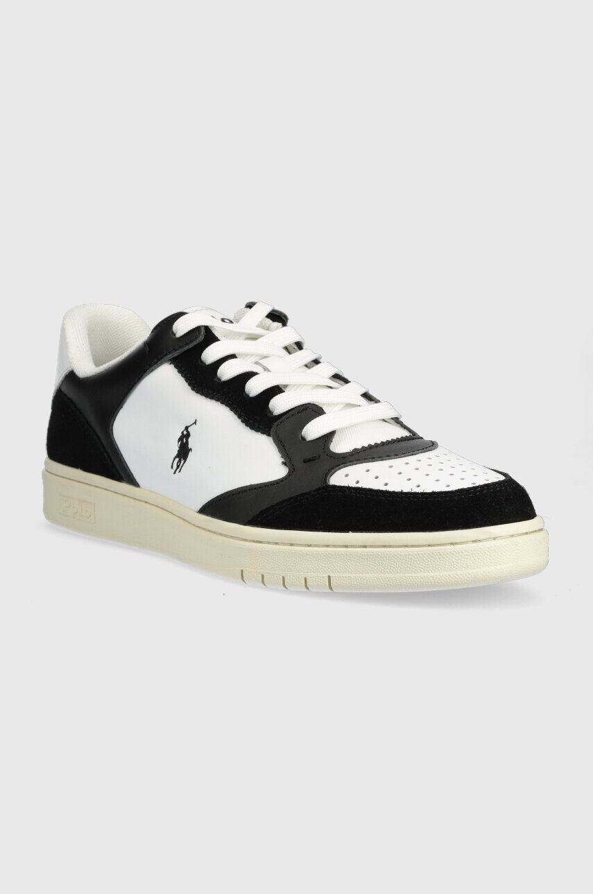 Polo Ralph Lauren Kožené sneakers boty Polo Crt Lux černá barva 809892284001 - Pepit.cz