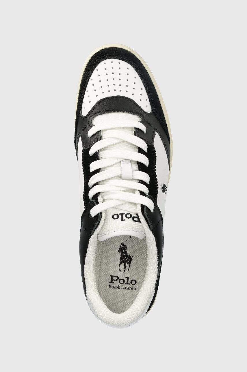 Polo Ralph Lauren Kožené sneakers boty Polo Crt Lux černá barva 809892284001 - Pepit.cz