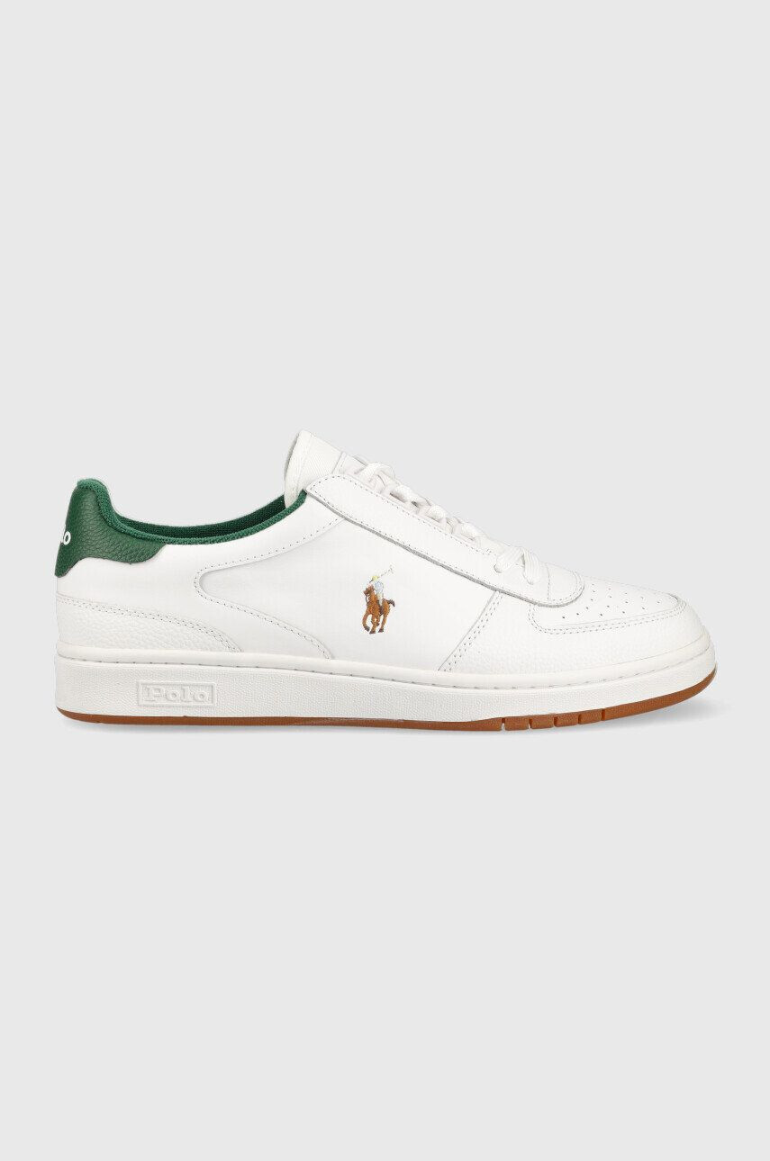 Polo Ralph Lauren Kožené sneakers boty POLO CRT PP bílá barva 809892278004 - Pepit.cz