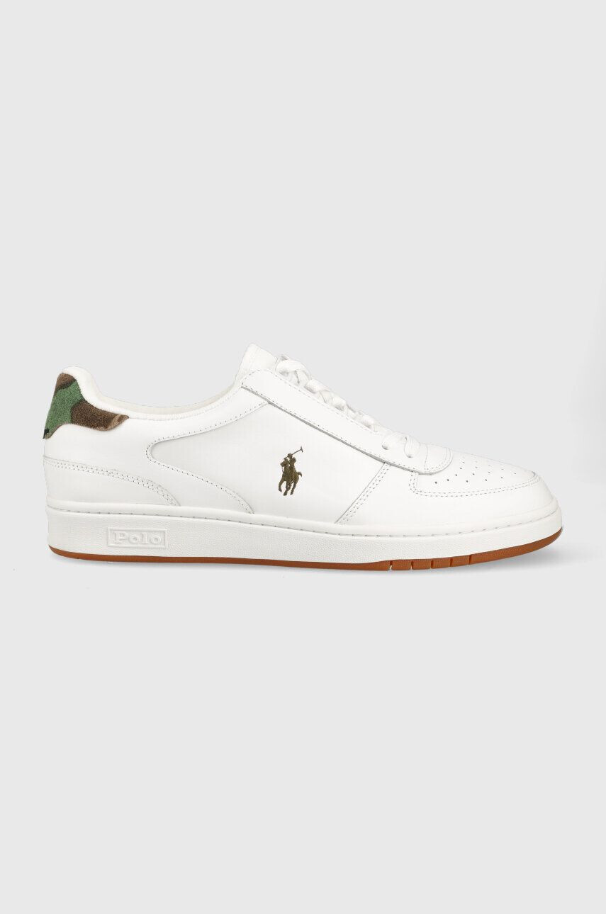 Polo Ralph Lauren Kožené sneakers boty Polo Crt Pp bílá barva 809913450005 - Pepit.cz