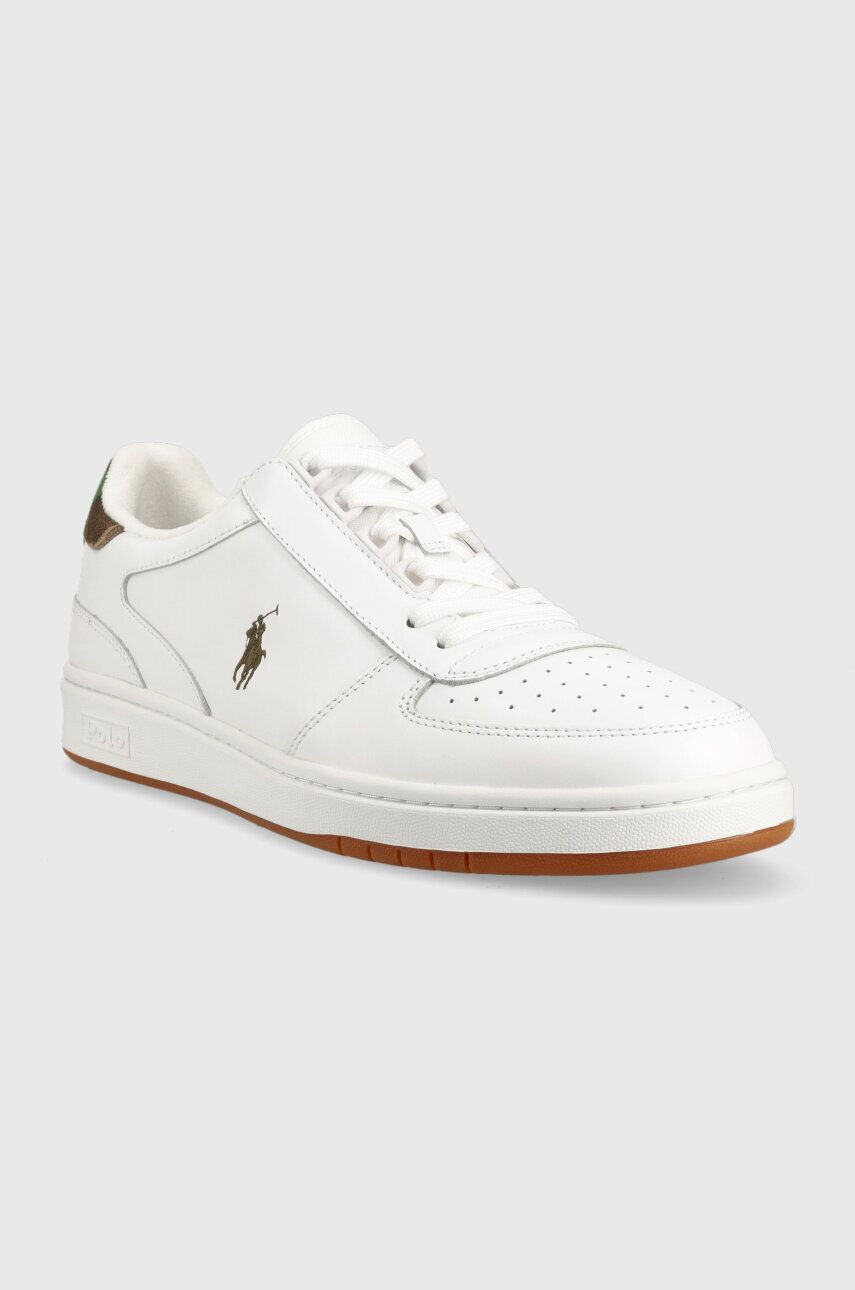 Polo Ralph Lauren Kožené sneakers boty Polo Crt Pp bílá barva 809913450005 - Pepit.cz