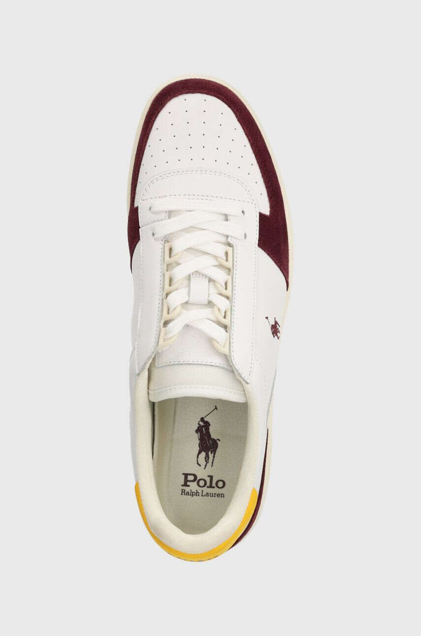 Polo Ralph Lauren Kožené sneakers boty Polo Crt Pp bílá barva 809913450008 - Pepit.cz