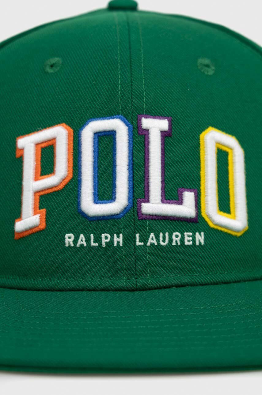 Polo Ralph Lauren Kšiltovka zelená barva s aplikací - Pepit.cz