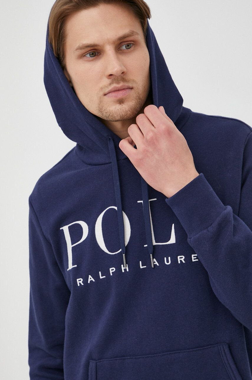 Polo Ralph Lauren Mikina pánská tmavomodrá barva s aplikací - Pepit.cz