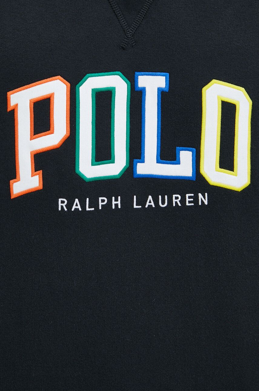 Polo Ralph Lauren Mikina pánská černá barva s aplikací - Pepit.cz