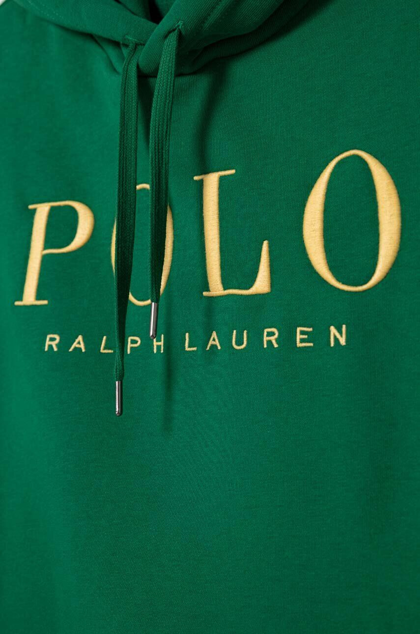 Polo Ralph Lauren Mikina pánská zelená barva s kapucí s aplikací - Pepit.cz