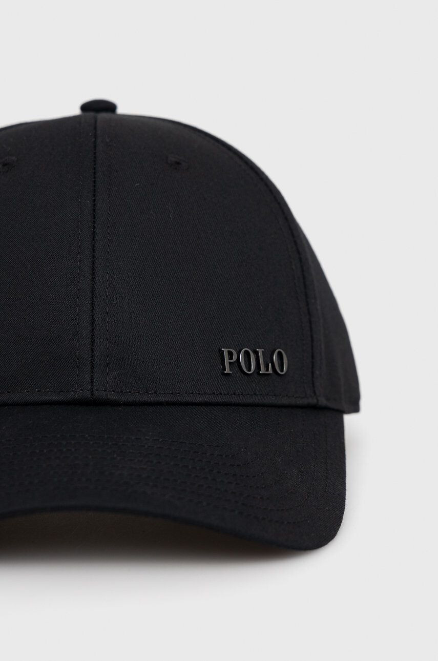 Polo Ralph Lauren Čepice černá barva hladká - Pepit.cz