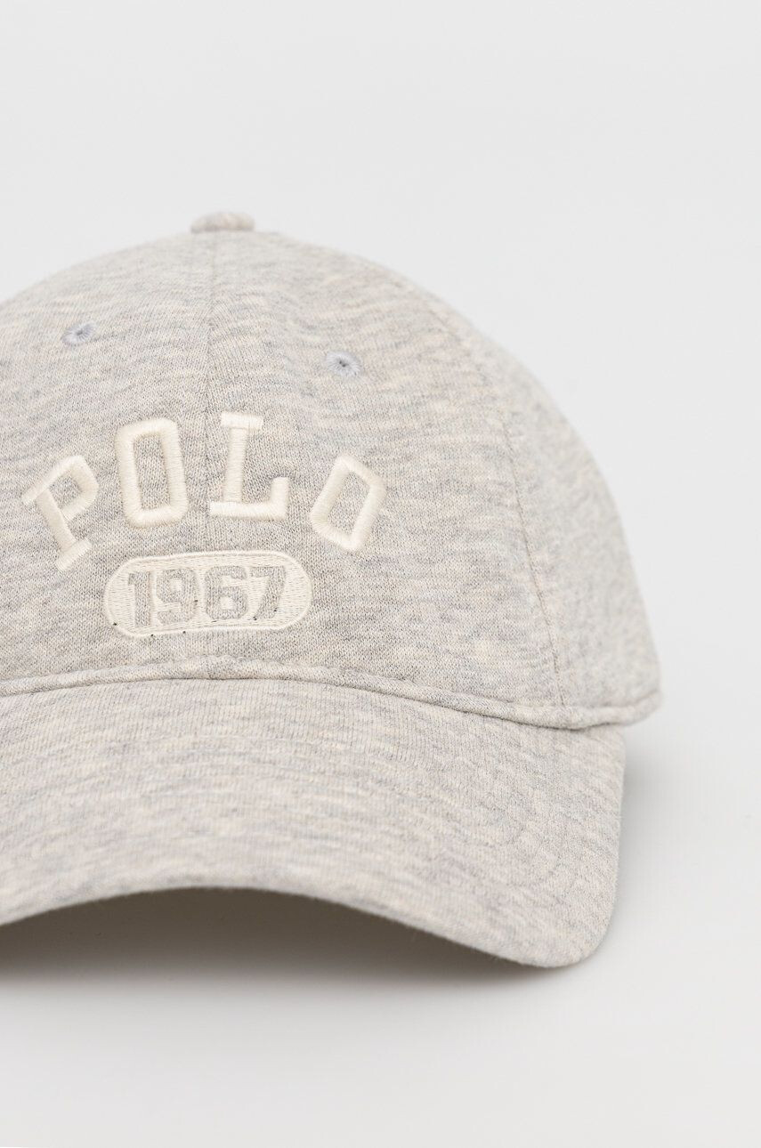 Polo Ralph Lauren Čepice šedá barva s aplikací - Pepit.cz