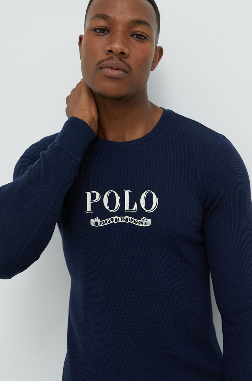 Polo Ralph Lauren Pyžamo tmavomodrá barva - Pepit.cz